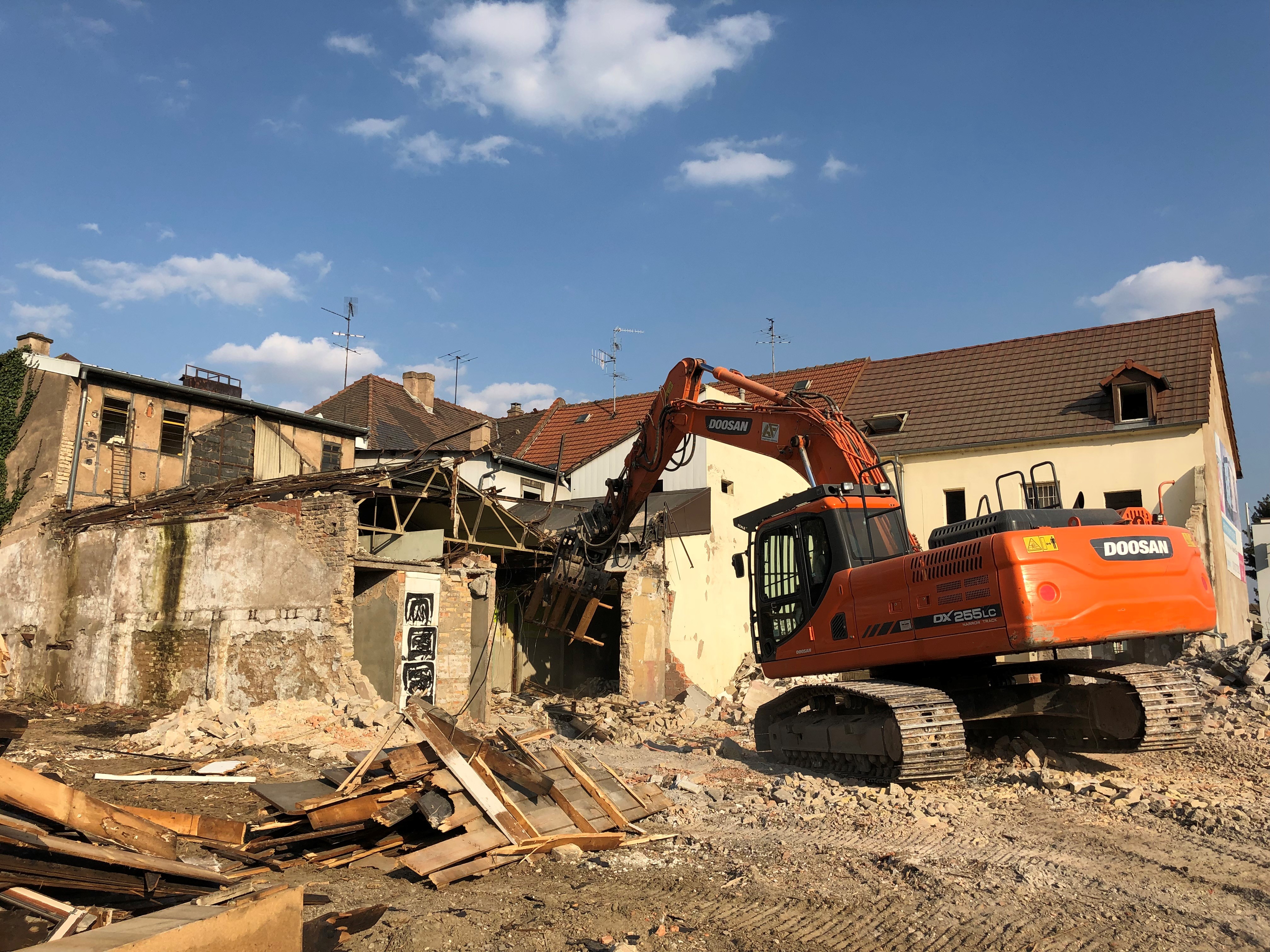 Photo démolition extérieure à Bischeim | Bas Rhin - Alcys Réalisations