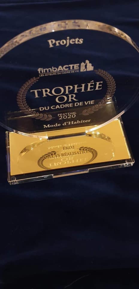 Trophée Or 2020 du Cadre de Vie par FimbACTE | Alcys Réalisations
