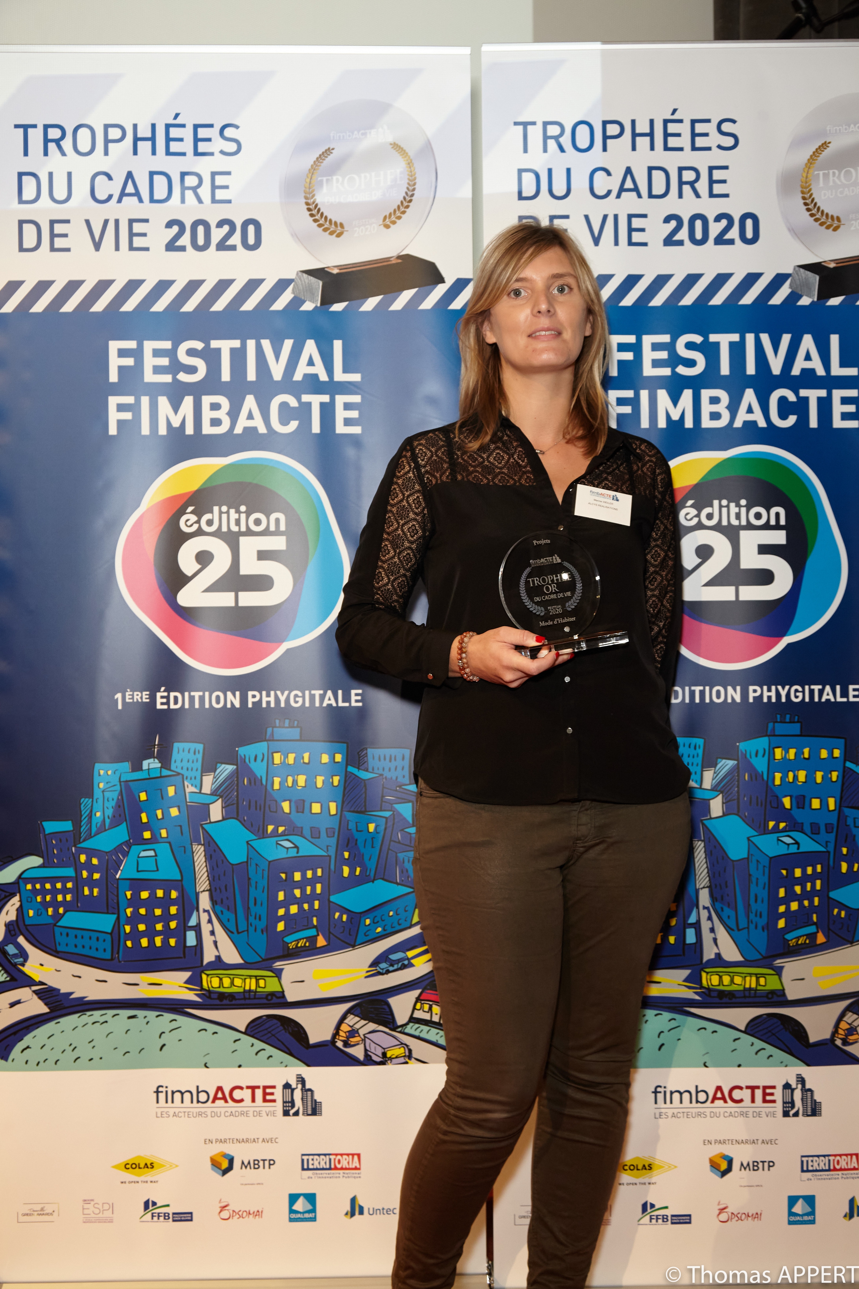 Marine Weiler d'Alcys Réalisations à la remise du Trophée Or FimbACTE | Alcys Réalisations