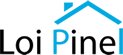 Logo noir et bleu Loi Pinel - Alcys Réalisations
